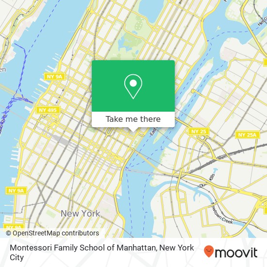Mapa de Montessori Family School of Manhattan