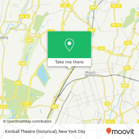 Kimball Theatre (historical) map