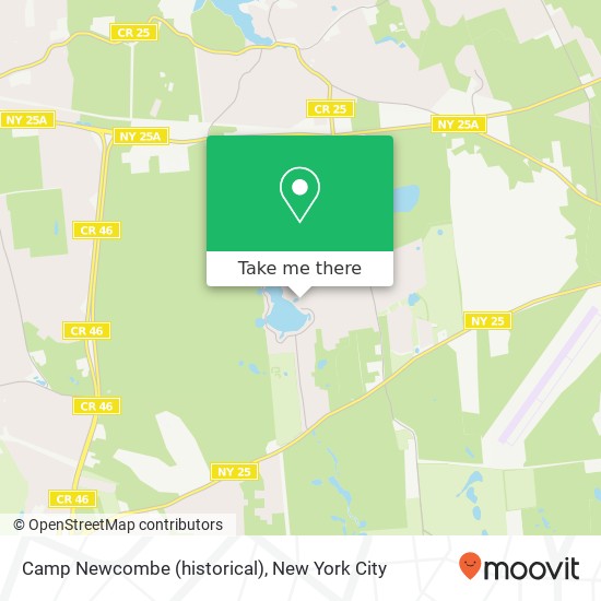 Camp Newcombe (historical) map
