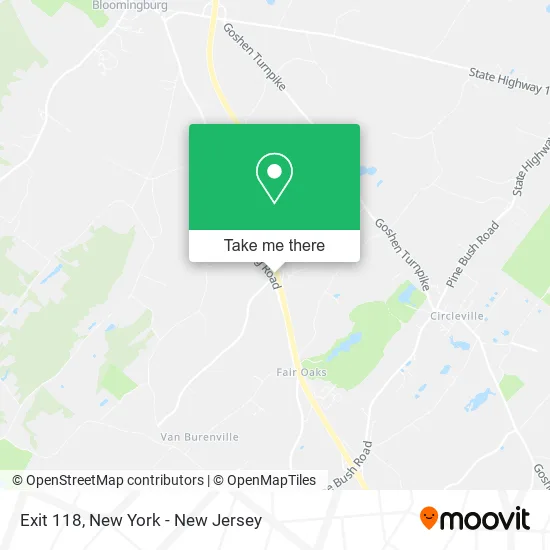 Exit 118 map