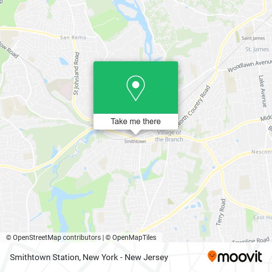 Mapa de Smithtown Station