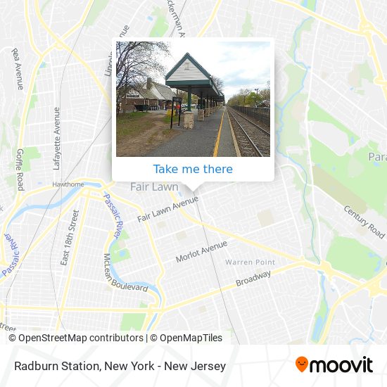 Mapa de Radburn Station