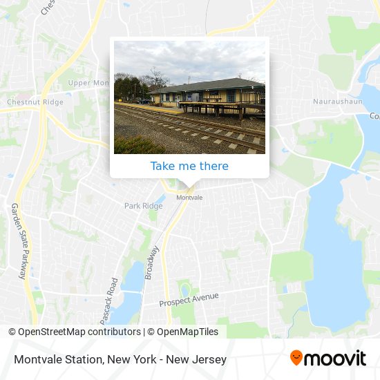 Montvale Station map