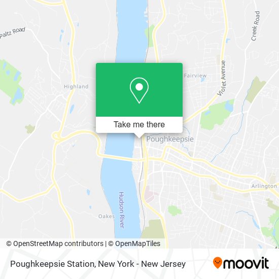 Poughkeepsie Station map