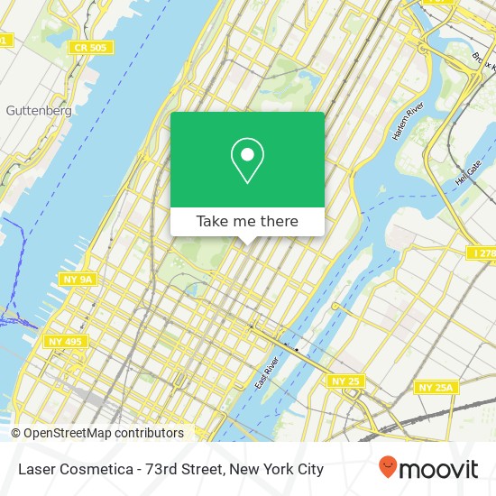 Mapa de Laser Cosmetica - 73rd Street