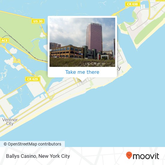Mapa de Ballys Casino