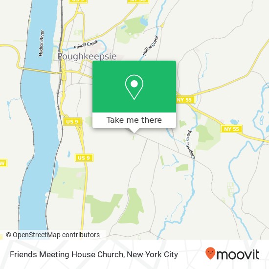 Mapa de Friends Meeting House Church