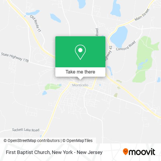 Mapa de First Baptist Church