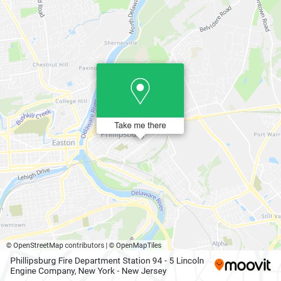 Mapa de Phillipsburg Fire Department Station 94 - 5 Lincoln Engine Company