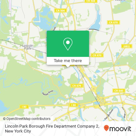Mapa de Lincoln Park Borough Fire Department Company 2