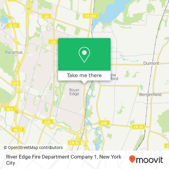 Mapa de River Edge Fire Department Company 1