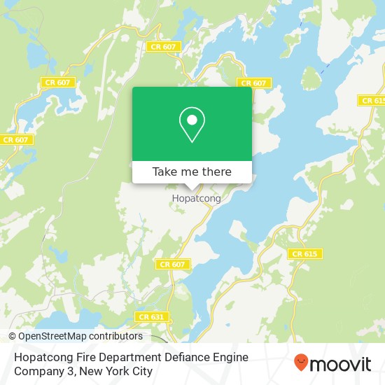 Hopatcong Fire Department Defiance Engine Company 3 map