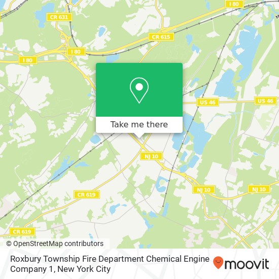Roxbury Township Fire Department Chemical Engine Company 1 map