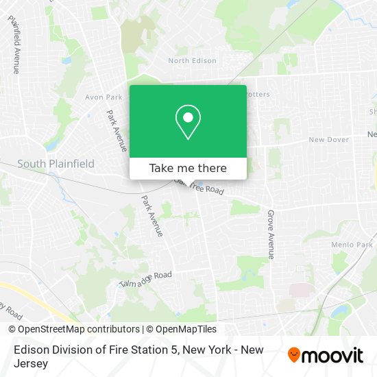 Mapa de Edison Division of Fire Station 5