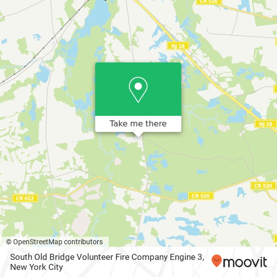 Mapa de South Old Bridge Volunteer Fire Company Engine 3