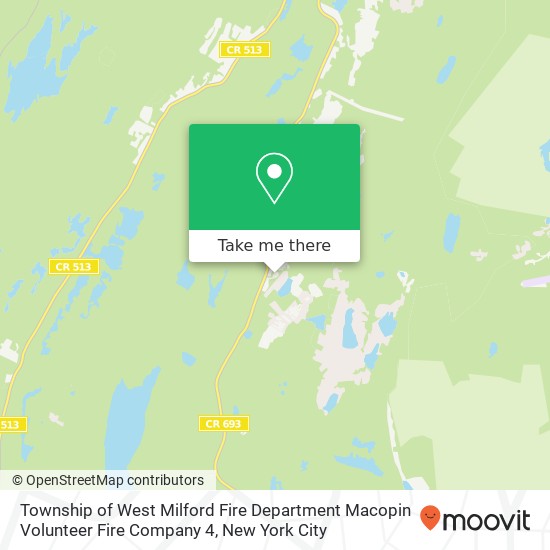 Township of West Milford Fire Department Macopin Volunteer Fire Company 4 map