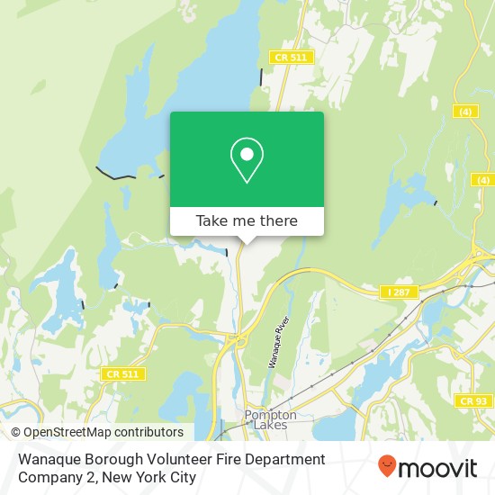 Wanaque Borough Volunteer Fire Department Company 2 map