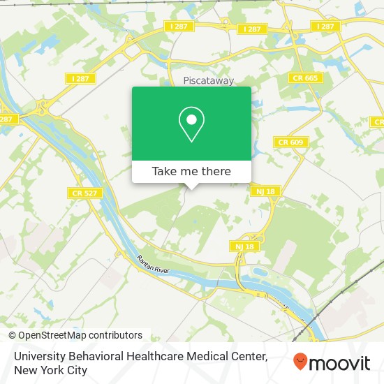 Mapa de University Behavioral Healthcare Medical Center