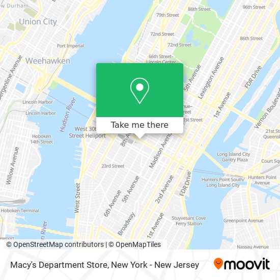 Macy's Department Store map