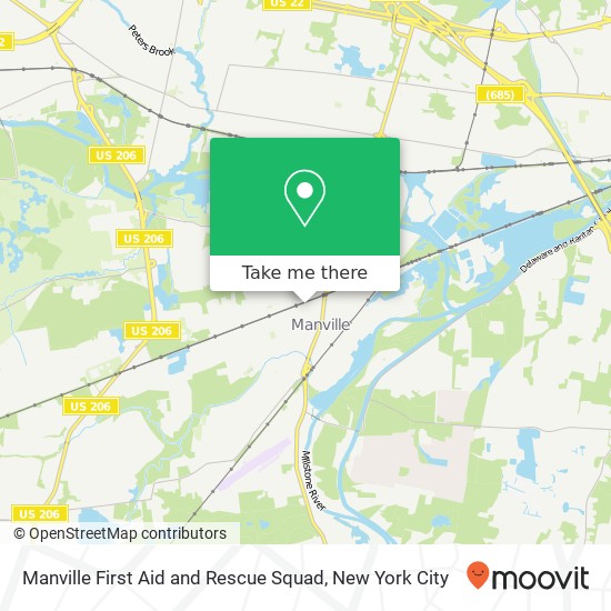 Mapa de Manville First Aid and Rescue Squad