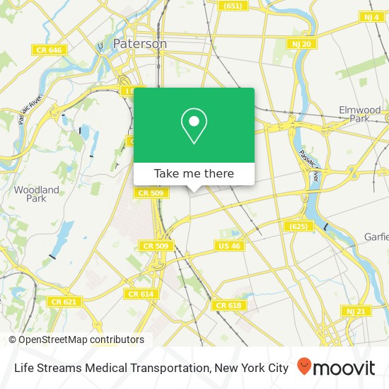 Mapa de Life Streams Medical Transportation