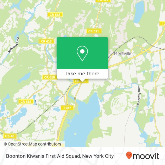 Mapa de Boonton Kiwanis First Aid Squad