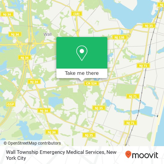 Wall Township Emergency Medical Services map