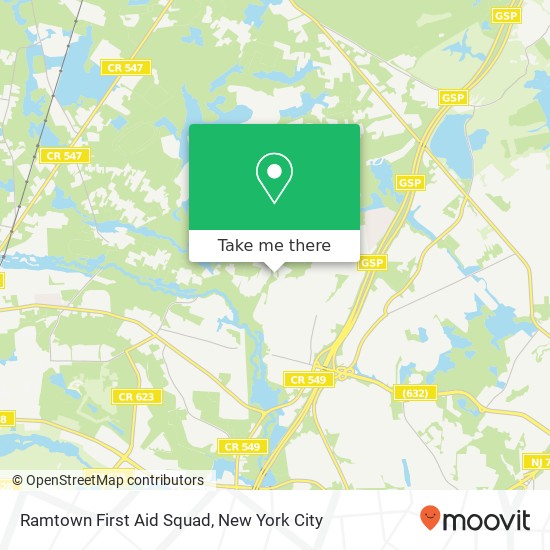 Ramtown First Aid Squad map