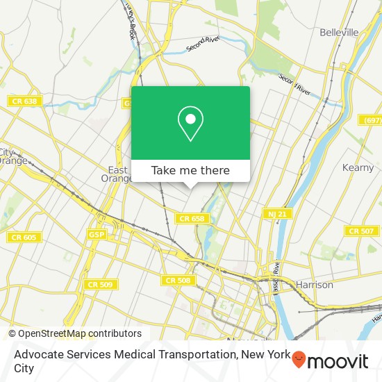 Mapa de Advocate Services Medical Transportation