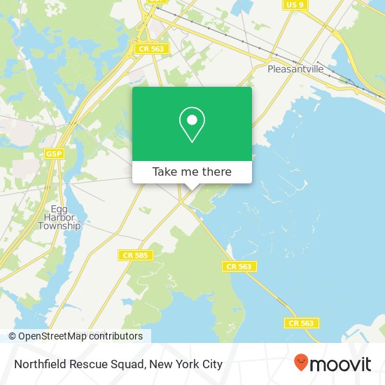 Northfield Rescue Squad map