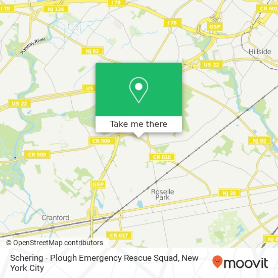Schering - Plough Emergency Rescue Squad map