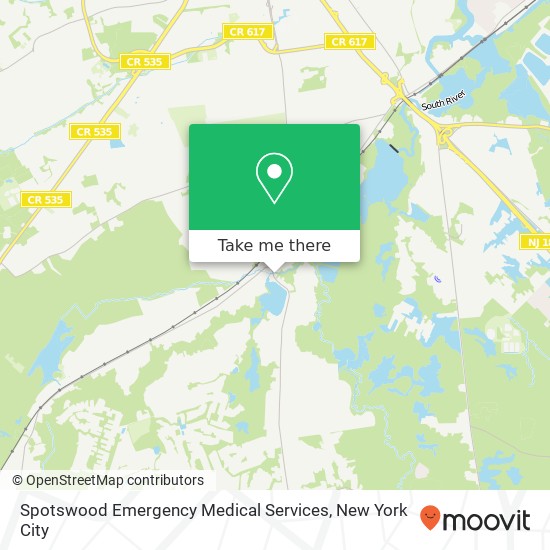 Spotswood Emergency Medical Services map