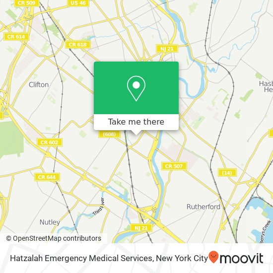 Hatzalah Emergency Medical Services map