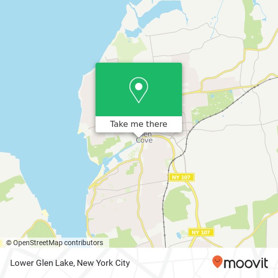 Lower Glen Lake map