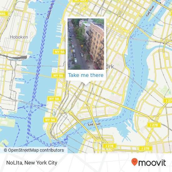 NoLIta map