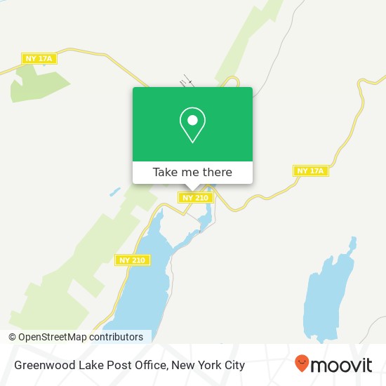 Mapa de Greenwood Lake Post Office