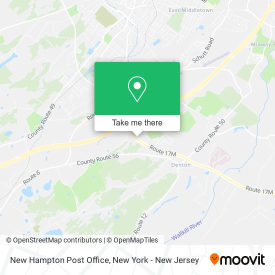 Mapa de New Hampton Post Office