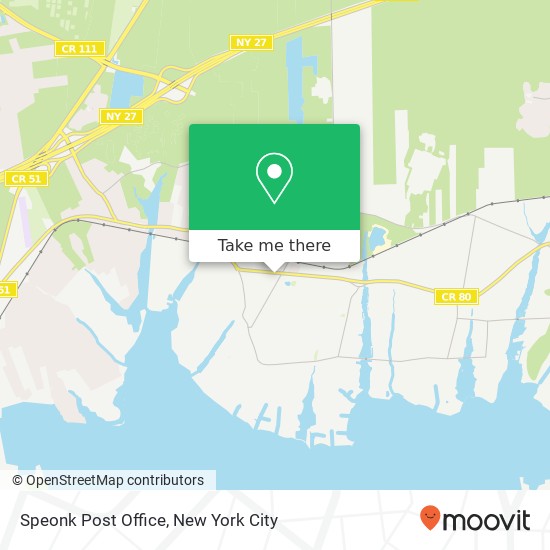 Mapa de Speonk Post Office