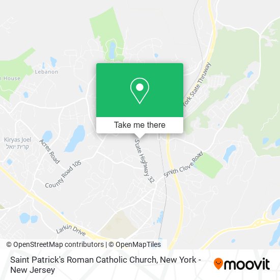 Saint Patrick's Roman Catholic Church map