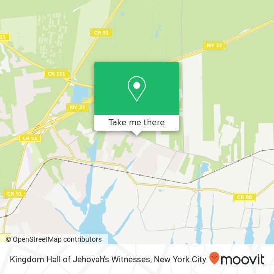 Kingdom Hall of Jehovah's Witnesses map