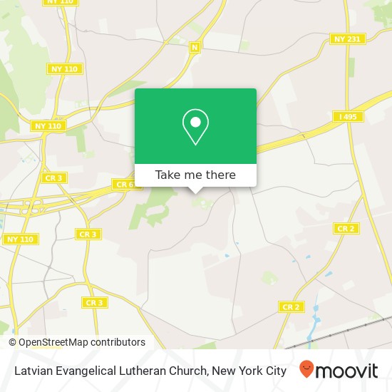 Latvian Evangelical Lutheran Church map