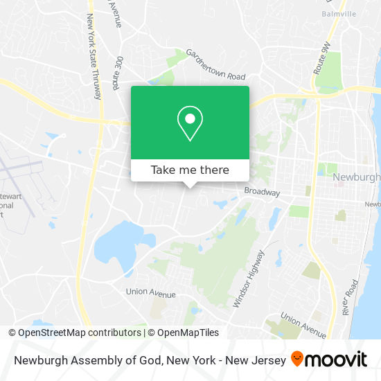 Newburgh Assembly of God map