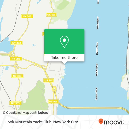 Mapa de Hook Mountain Yacht Club