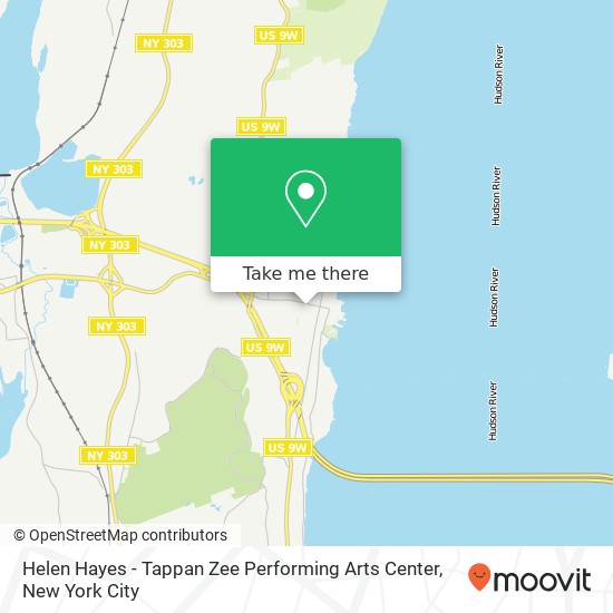 Mapa de Helen Hayes - Tappan Zee Performing Arts Center