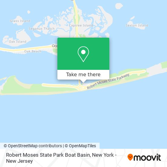 Mapa de Robert Moses State Park Boat Basin