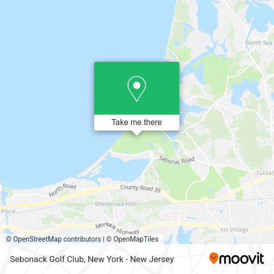 Sebonack Golf Club map