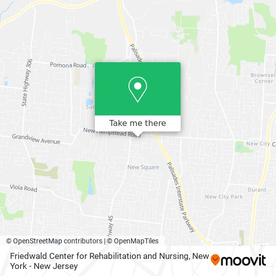 Friedwald Center for Rehabilitation and Nursing map