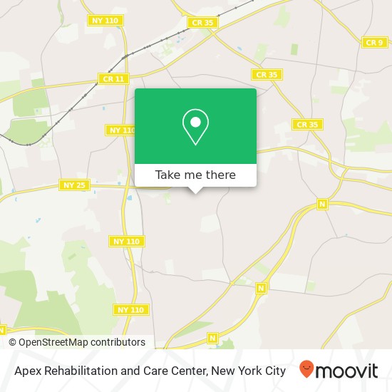 Apex Rehabilitation and Care Center map