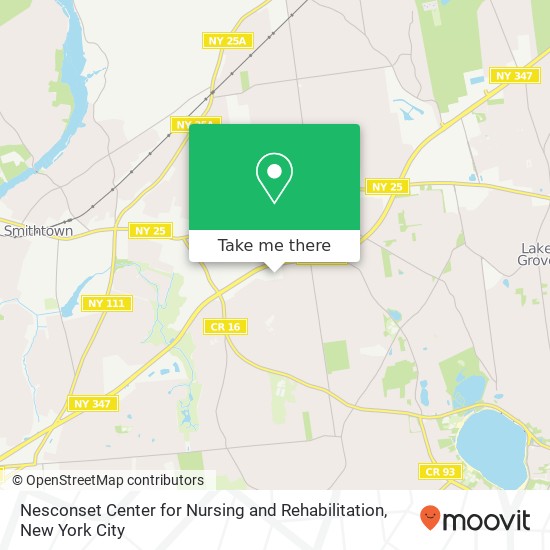 Mapa de Nesconset Center for Nursing and Rehabilitation