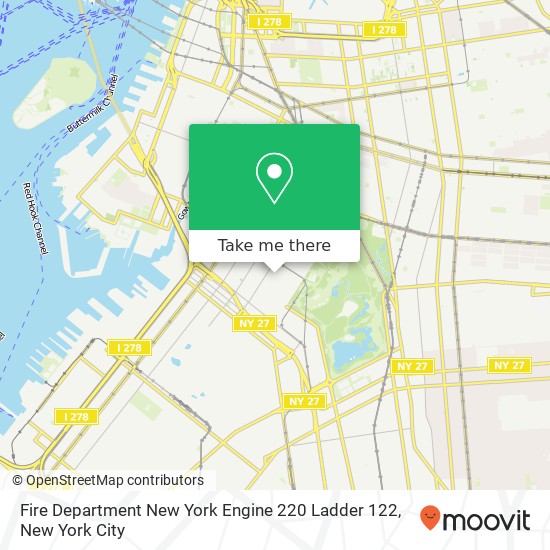 Mapa de Fire Department New York Engine 220 Ladder 122